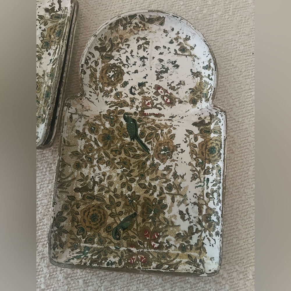 Hand painted Japanese Floral Decorative cocktail plates